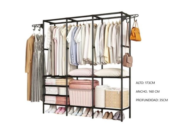 &u++ ORGANIZADOR DE ROPA + PERCHERO (NF-6602-3)